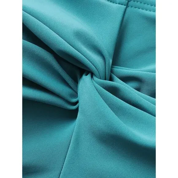 🔥SALE Size 14 16 1X Plus Size Heart Neckline Tummy Control Swim Dress BloomChic - Picture 6 of 7